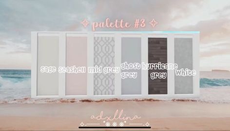 Cute Bloxburg Color Schemes, Bloxburg Bedroom Color Schemes, Bloxburg Blush Color Scheme, Bloxburg Beach Color Scheme, Cute Bloxburg Color Codes, Bloxburg Town Color Schemes, Bloxburg House Color Schemes, Bloxburg Color Schemes, House Color Schemes Interior