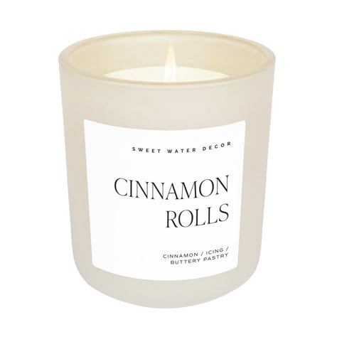 Picture the enticing aroma of freshly baked cinnamon rolls wafting through your kitchen. This delightful candle perfectly captures the warm, spicy notes of cinnamon, the sweet touch of icing, and the rich, buttery scent of a flaky pastry. Ideal for those seeking a cozy and inviting ambiance, our Cinnamon Rolls Candle brings the comforting essence of a bakery into your home. Pastry Candle, Cinnamon Icing, Water Decor, Cinnamon Candle, Sweet Water, Candle Wall Decor, Candle Care, Flaky Pastry, Fall Scents