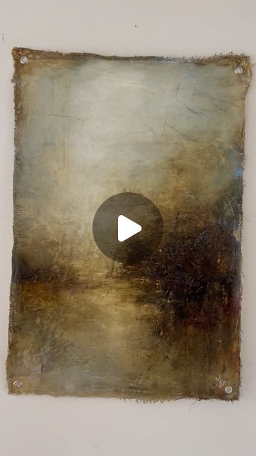 Laura Harris on Instagram: "“Keep Searching for Quiet Places” 24x36 - tapestry on distressed linen and canvas, available for purchase #painting #art #artist #decor #interiordesign #edgy #linen #raw #distressed" Laura Harris Art, Moody Art, Tapestry, Canvas, Instagram, Art