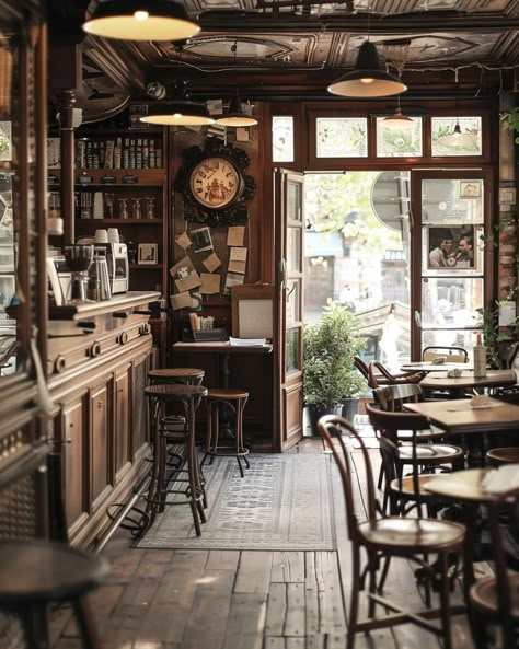 Shop Decoration Ideas, Cozy Eclectic Bedroom, Wall Dividers, Vintage Coffee Shops, Cafe Japan, Vintage Bakery, Rustic Cafe, Coffee Shop Interior Design, Cafe Concept