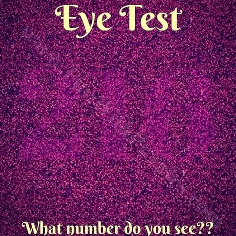 Eye Test-What Number do you See? - Fun With Puzzles Eye Test Quiz, Picture Puzzles Brain Teasers, Illusions Mind, Reading Tricks, Number Tricks, Eye Illusions, Mind Reading Tricks, Funny Illusions, Brain Teasers Riddles