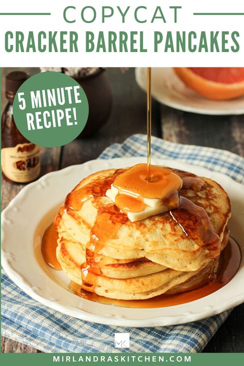 Cracker Barrel Pancake Recipe, Copycat Cracker Barrel Pancakes, Best Buttermilk Pancakes, Buttermilk Pancake Recipe, Cracker Barrel Pancakes, Cracker Barrel Copycat Recipes, Copycat Cracker Barrel, Cracker Barrel Recipes, Homemade Pancake Mix