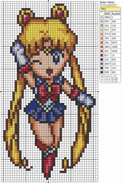 Cross Stitch Patterns Sailor Moon, Sailor Moon Embroidery Pattern, Sailor Moon Crochet Blanket, Sailor Moon Pixel Art, Sailor Moon Cross Stitch, Moon Cross Stitch Pattern, Moon Cross Stitch, Free Cross Stitch Charts, Disney Cross Stitch