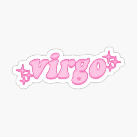 virgo sticker Virgo Symbol Aesthetic, Virgo Cute Art, Virgo Stickers Printable, Virgo Print, Virgo Stickers, Virgo Illustration Zodiac, Virgo Season, Virgo Quotes, Pastel Poster