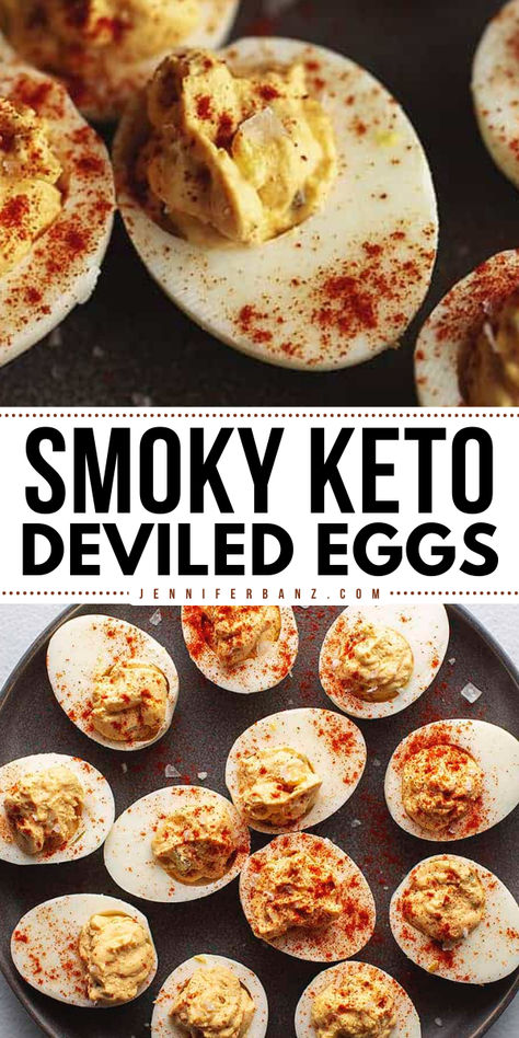 Learn how to make deviled eggs and serve them as summer appetizers for the party! These quick and easy deviled eggs are low-carb and gluten-free! It has dill pickle relish for extra zing and then smoked paprika for that smoky flavor. Yum! Keto Deviled Eggs, Deviled Eggs Easy, Egg Diet Plan, Keto Diet Breakfast, Boiled Egg Diet Plan, Boiled Egg Diet, Best Low Carb Recipes, Keto Lunch, Photo Food