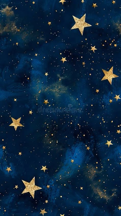 A blue and gold star pattern on a dark background royalty free stock images Stars Pattern Wallpaper, Star Phone Background, Colors That Go With Dark Blue, Dark Star Aesthetic, Dark Blue And Gold Aesthetic, Stars Background Aesthetic, Star Aestethic, Space Background Aesthetic, Gold And Blue Aesthetic