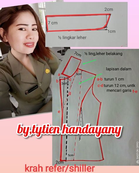 By,Tytien Handayany Pola Bra, Sewing Atelier, Pola Blus, Sewing Clipart, Sewing Measurements, Corporate Dress, Sewing Baby Clothes, Sewing Shirts