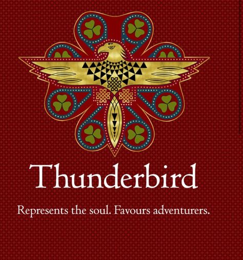 Thunderbird. An Ilvermorny house. Thunderbird Ilvermorny, Thunderbird House, Ilvermorny Houses, Harry Potter Oc, Harry Potter Theme, The Bag, Cleveland Cavaliers Logo, Fantastic Beasts, Domain Names