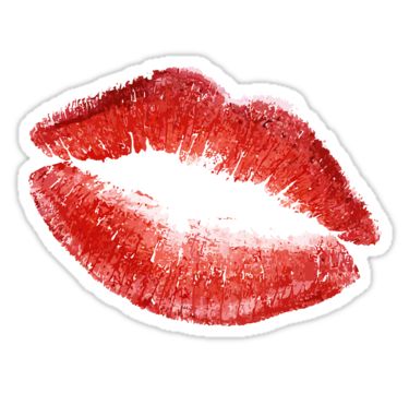 Cool Lips, Stickers For Phone Case, Kiss Sticker, Red Stickers, Stickers Cool, College Stickers, Nice Lips, Red Bubble Stickers, Pop Stickers