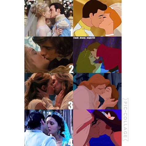 Disneynerd on Instagram: “Disney live action kisses💋 Favorite kiss?✨ 1,3,4😍 #disney #disneyfan #disneylove #kiss #disneyedit #cinderella #lilyjames #richardmadden…” Disney Kiss, Cinderella Live Action, Disney Romance, Disney Princess Movies, Disney Live, Princess Movies, Aladdin And Jasmine, Richard Madden, Disney Live Action