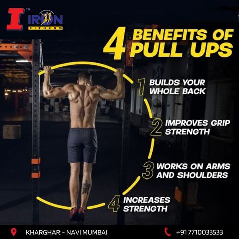 Pull Ups are a great way to build lean muscle and burn calories. But did you know that there are 4 great benefits of doing Pull Ups?
.
.
Contact Us - 77100 33533
. Benefits Of Personal Training, Gym Post Ideas, Gym Posts Instagram, Gym Creative Ads, Gym Posts, Gym Ads, Karate Picture, Gym Slogans, Gym Advertising