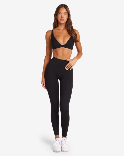 IM Freedom Scrunch Leggings | Black Leggings And Sports Bra Outfit, Sports Wear Outfits, Sports Bra Outfit, Gym Leggings Women, Petite Leggings, Scrunch Leggings, Cute Gym Outfits, Gym Clothes Women, Playsuit Dress