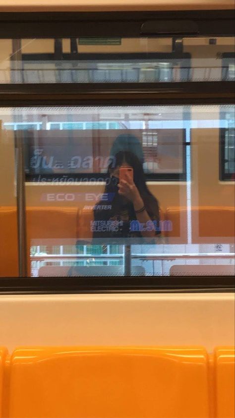 Train Selfie, Thailand Bangkok, Bangkok, Thailand, Mirror Selfie, Train, Bts, Mirror