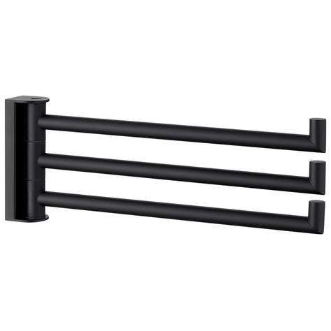 Wall Mounted 3 Swivel Arms Hand Towel Bar Folding Bathroom Towels, Hand Towel Rack, Towel Hangers For Bathroom, Hand Towel Bar, Bar Rack, Hand Towel Holder, Hanging Bar, Towel Hanger, Towel Storage