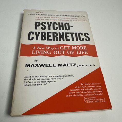 Psycho-Cybernetics by Maxwell Maltz Rare First Edition Simon & Schuster 1960 Maxwell Maltz, Way Of Life, English Language, Personal Growth, Self Help, 6 Inches, The United States, Make It Yourself, Let It Be