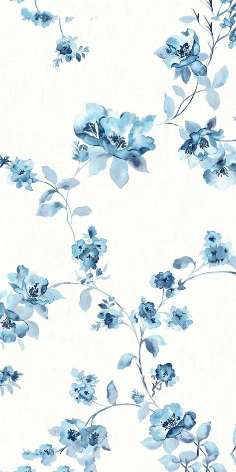 Blue Floral Wallpaper, For Wallpaper, White Wallpaper, Floral Flower, Blue Flower, Flower Wallpaper, Floral Wallpaper, Blue Flowers, Blue Floral