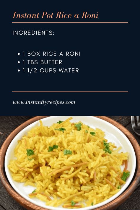 Rice A Roni Instant Pot, Rice A Roni, Pot Recipes Healthy, Pot Recipes Easy, Instant Pot Recipes Chicken, Spanish Rice, Healthy Instant Pot Recipes, Instant Pot Chicken, Favorite Side Dish