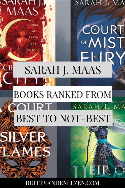 Sarah J. Maas Books Ranked Crescent City Sarah J Maas Characters, Sarah Maas Books, Sara J Maas Books, Reading Inspiration, Sara J Maas, Sarah J Maas Books, Fantasy Books To Read, Sarah Jane, Book List