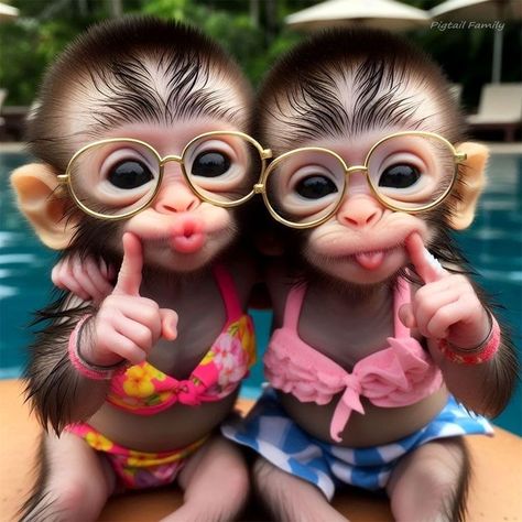 Funny Monkey Pictures, Cute Monkey Pictures, Happy Monkey, Funny Animals With Captions, Good Morning Funny Pictures, Funny Monkey, Monkey Pictures, Animal Portraits Art