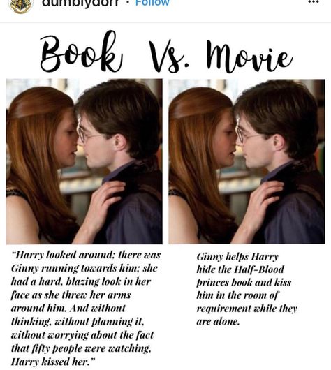 Harry Potter And Ginny Weasley, Harry Potter Kiss, Couples Scrapbook, Harry Potter Ginny Weasley, Kiss Books, Harry Potter Ginny, Kiss Face, Harry And Ginny, Cute Harry Potter