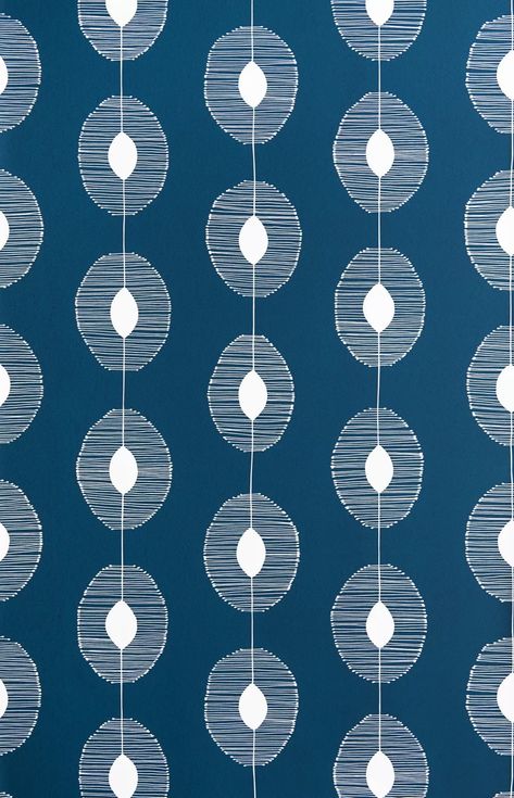 Blue Wallpaper Jane Clayton, Modern Wallpaper Designs, Family Dining Rooms, Wallpaper Uk, Navy Wallpaper, Drops Patterns, Dew Drops, Modern Wallpaper, Repeat Pattern