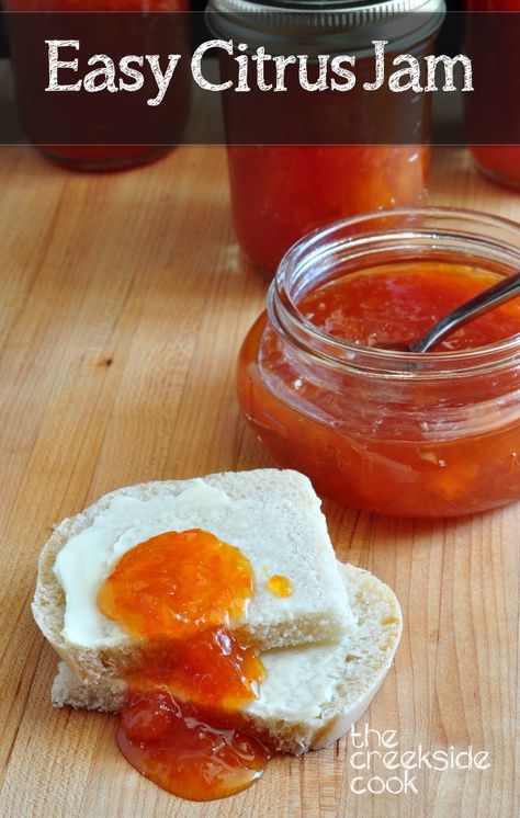 Marmalade Sandwich, Easy Jam Recipe, Eating Seasonally, Lemon Marmalade, Easy Jam, Orange Jam, Marmalade Recipe, Canning Jams, Preserving Recipes