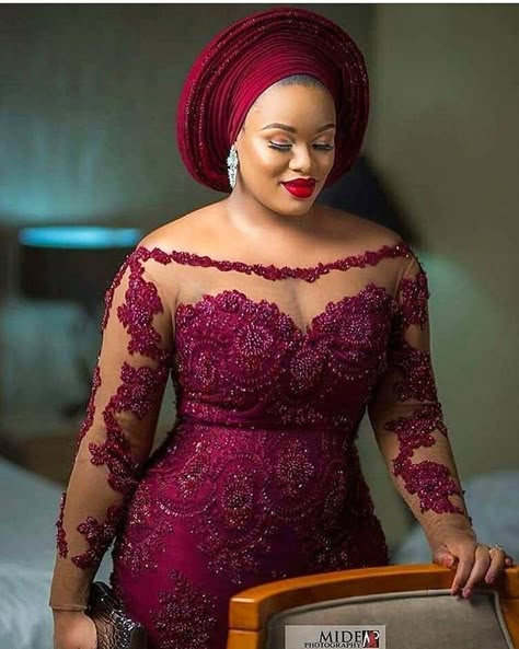 Aso Ebi Lace Styles, Nigerian Lace Styles, African Lace Styles, African Fashion Designers, Lace Gown Styles, African Dresses Modern, Afrikaanse Mode, Gaun Fashion, African Wedding Dress