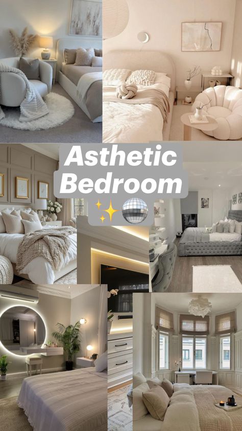 Bedroom Inspo- grey, white, beige and more! Showing vanity’s, storage, beds and more! Design Your Bedroom, Mirror Ideas, Types Of Beds, Bedroom Inspirations, Different Types, Mirror, Bedroom, Bed, White