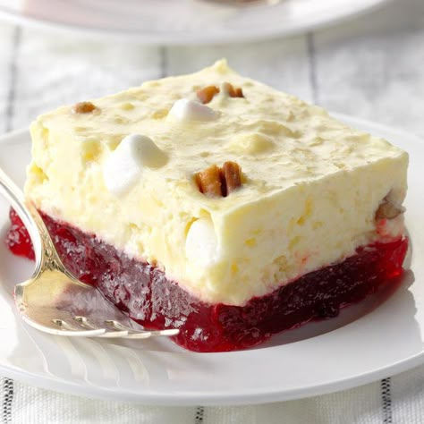 Cranberry Gelatin Salad, Cranberry Jello Salad Recipe, Layer Jello, Cranberry Jello Salad, Congealed Salad, Gelatin Salad, Cranberry Jello, Recipe With Cream Cheese, Gelatin Recipes