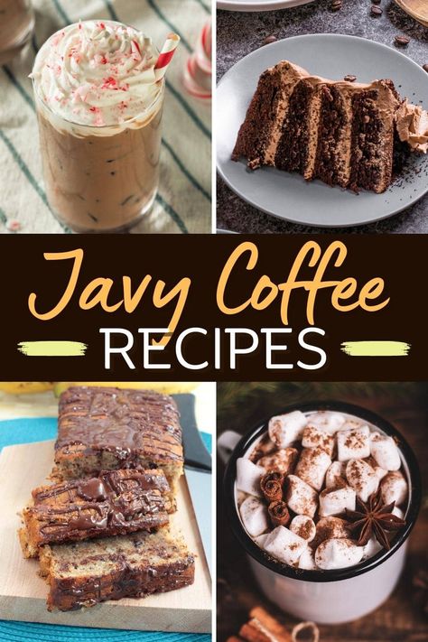 Whip up some tasty creations with these Javy Coffee recipes! From brownies to cheesecake to martinis, you'll love them all. Javy Coffee Recipes, Coffee Protein Smoothie, Coffee Recipes Hot, Iced Coffee Recipes, Banana Coffee Cakes, Javy Coffee, Cold Brew Recipe, Espresso Recipes, Mocha Recipe