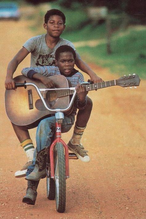 I love this! A Boy, Acoustic Guitar, The Back, Bicycle, Guitar, Bike