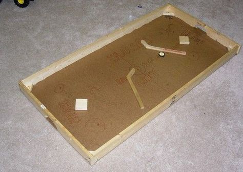 build a nok hockey table Diy Wooden Games, Hockey Diy, School Age Activities, Hockey Table, Too Nice, Indoor Kids, Hockey Game, Wood Scraps, Wooden Games