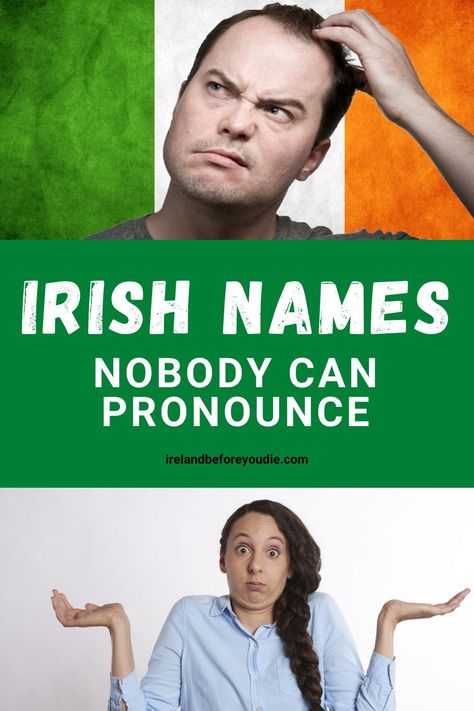 Ah, Irish first names. Beautiful, ancient, and notoriously difficult to say or spell. See if your name made it onto our list of the top 10 Irish first names no one can pronounce! #Irishnames #Irishpronunciation Irish Male Names, Irish Names And Meanings, Irish Names Pronunciation, Irish Last Names, Irish Boy Names, Comp Sci, Irish Girl Names, Irish Name, Gaelic Names