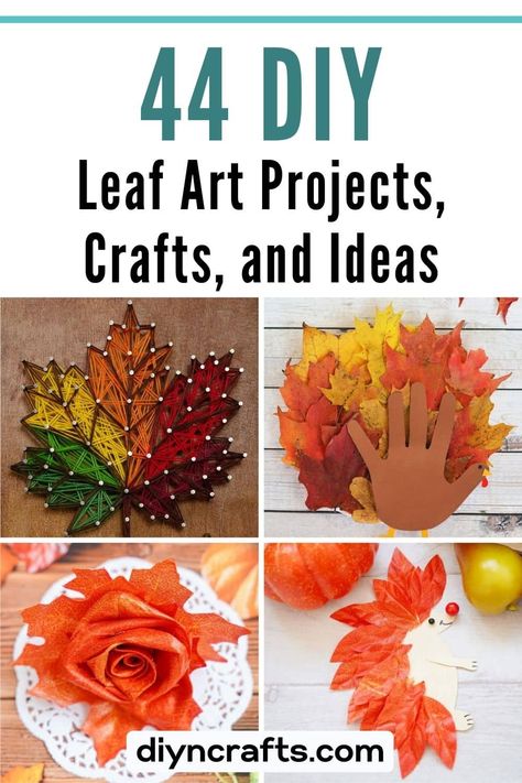 44 DIY Leaf Art Projects, Crafts, and Ideas Dry Leaf Craft, Pressed Leaf Art, Poinsettia Crafts, Diy Leaf Art, Crafts With Leaves, Craft Leaves, Fall Leaf Wedding, Leaf Art Diy, Dry Leaf Art