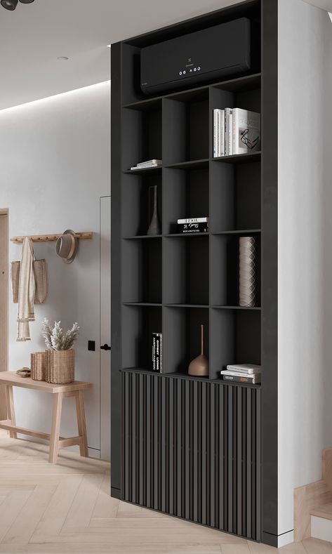 Tv Wall Shelving, Display Shelves Design, Modern Bookcase Design, Modern Bookshelf Design, Modern Shelf Design, Display Shelf Design, Tv Storage, Bookcase Design, Shelving Design