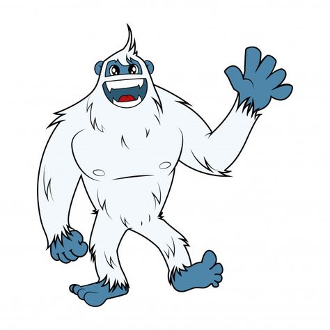 Snow monster yeti Premium Vector | Free Vector #Freepik #vector #freewinter #freesnow #freewave #freeblue Yeti Images, Icewind Dale, Snow Monster, Diy Holiday Decor, Graphic Editing, Logo Illustration, Creature Art, Premium Vector, To Draw