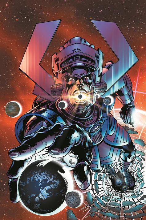 Galactus (Hunger vol.1 #1 variant cover) Art by Neal Adams (MARVEL COMICS - September, 2013) Galactus Marvel, Marvel Villains, Marvel Comic Universe, Marvel Comic Books, Marvel Comics Art, Silver Surfer, Comic Book Artists, Geek Culture, Comic Book Characters