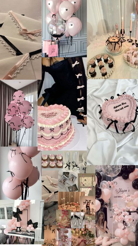 9|20|24 Pink Birthday Theme, Pink Birthday Decorations, 18th Birthday Party Themes, 17th Birthday Ideas, 13 Birthday Cake, Sleepover Birthday Parties, Cute Birthday Ideas, Bday Party Theme, Pink Birthday Party