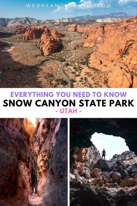 Snow Canyon State Park, Utah: Ultimate Guide + Photo Tips 2022 Snow Canyon Utah, Sand Hollow State Park Utah, Utah Activities, Utah State Parks, Snow Canyon State Park, St George Utah, Utah Vacation, Utah Adventures, Utah Road Trip