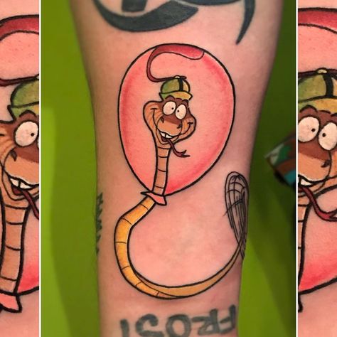 Fields Tattoo on Instagram: “Ssssssssiiiireeeeeee! 💗💗💗 #sirbiss  #sirhiss  #robinhood  #disney #disneytatts #fieldstattoo  #disneytattoos” Forky Tattoo, Disney Robin Hood Tattoo, Robin Hood Tattoo, Robin Hood Disney, Cute Little Tattoos, Disney Tattoos, Little Tattoos, Robin Hood, Future Tattoos