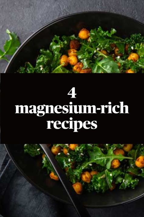 Here’s a fun way to keep your brain healthy: Eat more foods loaded with magnesium.  #Magnesium #BrainHealth #Recipes #EasyRecipes #Kale #MealPlanning #MealPrep #Chickpea #LentilSoup Magnesium Rich Meals, Recipes High In Magnesium, Magnesium Rich Recipes, High Magnesium Recipes, Magnesium Recipes, Brain Healthy Foods Recipes, Magnesium Rich Foods Recipes, Chemo Meals Healthy Recipes, Magnesium Foods