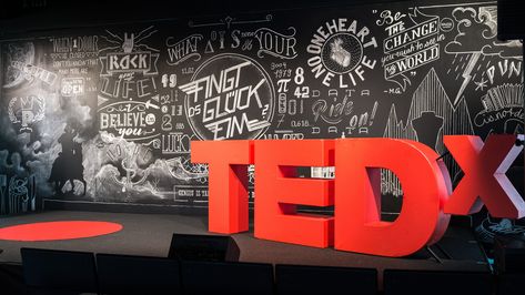 An all Chalkbord Stage-Backdrop for TEDx Bern 10.09.2014 at Gurten Pavilion. The main goal was to have every Speaker represented within the board. Check out the Making-Of-Video here Credits for additional Images Georg Eberle Stage Set Design, Chief Architect, Church Stage Design, Event Stage, Church Stage, Ted Talk, Block Chain, Stage Backdrop, 3d Studio