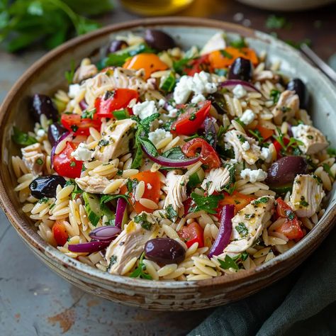 Greek Chicken Orzo Salad Recipe: Fresh, Flavorful, and Healthy!