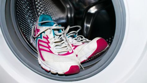 8 Surprising Things You Should Never Put in the Washing Machine | realtor.com® Washing Tennis Shoes, Shoe Cleaning Hacks, Clean Tennis Shoes, Maid Cleaning Service, Maid Cleaning, Natural Cleaners Diy, Ferris Bueller's Day Off, Laundry Tips And Tricks, How To Wash Shoes