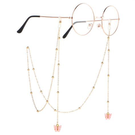 PRICES MAY VARY. 【Butterfly Eyeglass Chains Design】 Our women's eyeglass chains combine a delicate gold bead chain with an elegant butterfly pendant. The butterfly pendant is well made and the gold bead chain is sparkling. Enhancing your style with a fashion design of eyeglasses chain, you can match with a pendant by yourself as a pendant necklace or bracelet. 【Non-Slip Adjustable Eyeglass Strap 】Experience unmatched peace of mind with our eyeglasses lanyard for women, designed with precision to Eyeglasses Lanyard, Chains Design, Eyeglass Chains, Eyeglasses Chain, Eyeglass Strap, Eyeglass Necklace, Glasses Strap, Mask Lanyard, Crochet Chain