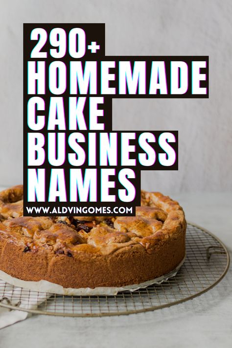 Cute Names For Cake Business, Cake Bussines Name Ideas, Homemade Food Business Names, Cake Buissnes Ideas, Baked Goods Business Names, Bakery Names Ideas Unique French, Name Ideas For Baking Business, Baking Shop Name Ideas, Cake Brand Name Ideas