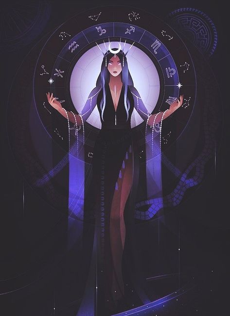 Nyx Goddess Fanart, Celestial Goddess Art, Nyx Goddess Art, Goddess Nephthys, Astral Witch, Nyx Art, Goddess Pfp, God Of Night, Deity Art