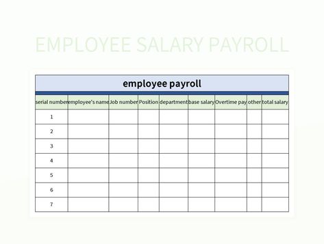 employee salary payroll Payroll Template, Performance Appraisal, Sheet Template, Spreadsheet Template, Excel Templates, Template Google, Google Sheets, Microsoft Excel, Business Marketing