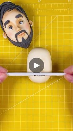 Fondant People Tutorial, Fondant Man, Fondant Face Tutorial, Polymer Clay People, Fondant People, Art Doll Tutorial, Face Tutorial, Clay People, Batman Cake