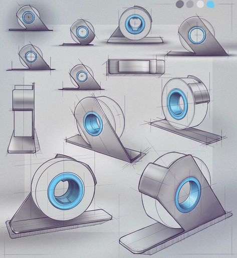 RotioOfficial’s Instagram post: “Tape dispenser Credit: @bobby_ricci For more design, creativity and inspiration follow @RotioOfficial . . #rotio #sketch #idsketch…” Iteration Design, Tape Dispenser Sketch, Vacuum Cleaner Design Sketch, Industrial Sketch Products, Cute Tape Dispenser, Industrial Design Sketch Tutorial, Tape Dispenser Design, Headphones Product Design Sketch, Dispenser Design